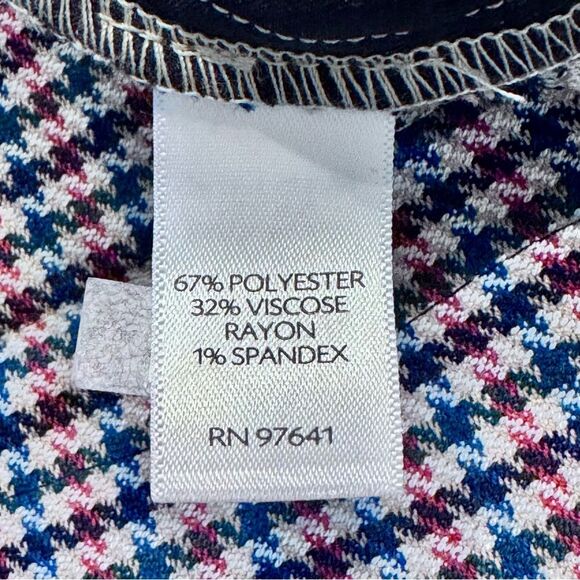 J. Jill Pull-On Houndstooth Ponte Pants - Size 18 - Picture 7 of 8